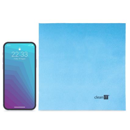 CLEAN IT CL-710 - Pano de limpeza de microfibras 19x19 cm azul