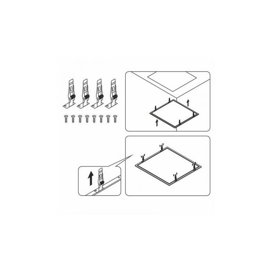 Clipes para painéis LED