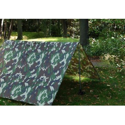 Cobertura de lona 2x3 m PU 2000 mm camuflagem