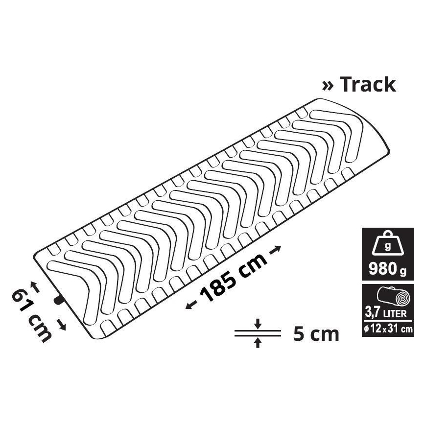 Colchão insuflável 185x61cm azul
