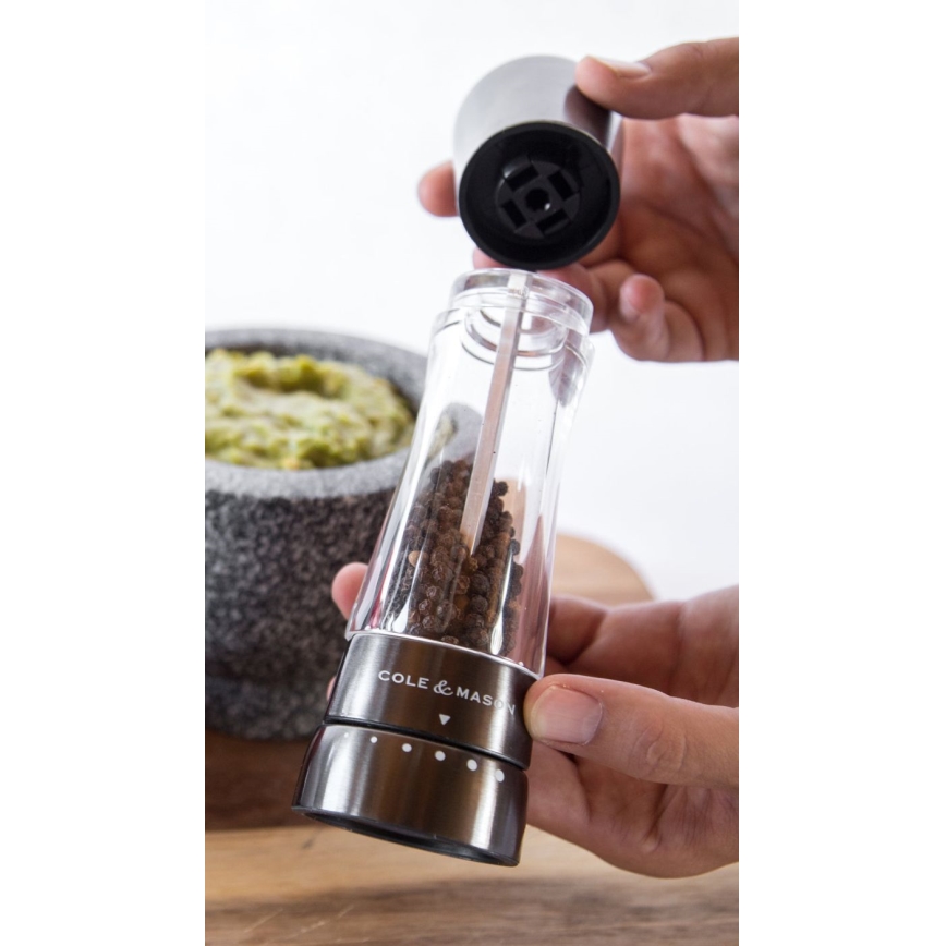 Cole&Mason - Conjunto de moinhos de sal e pimenta DERWENT 2 peças 19 cm antracite