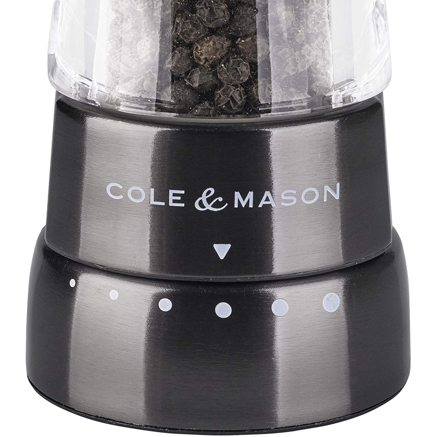 Cole&Mason - Conjunto de moinhos de sal e pimenta DERWENT 2 peças 19 cm antracite