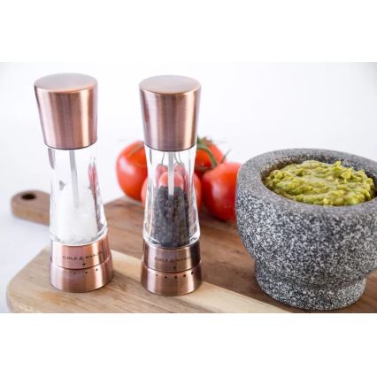 Cole&Mason - Conjunto de moinhos de sal e pimenta DERWENT 2 peças 19 cm cobre