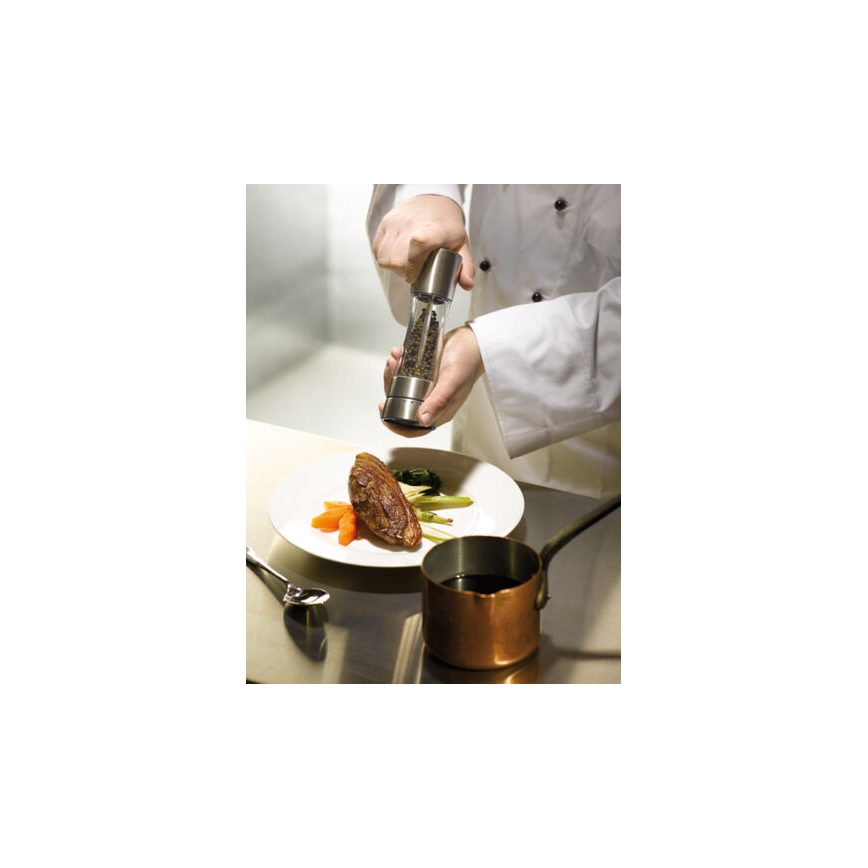 Cole&Mason - Conjunto de moinhos de sal e pimenta DERWENT 2 peças 19 cm cromo brilhante