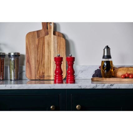 Cole&Mason - Conjunto de moinhos de sal e pimenta LONDON 2 peças 18 cm faia/vermelho