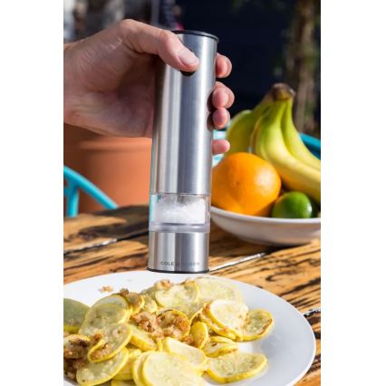 Cole&Mason - Conjunto de moinhos elétricos de especiarias BATTERSEA 2 unidades 6xAAA