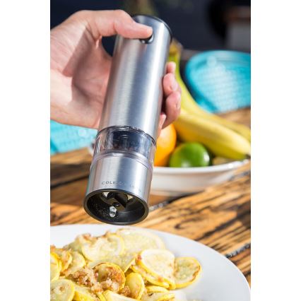 Cole&Mason - Conjunto de moinhos elétricos de especiarias BATTERSEA 2 unidades 6xAAA