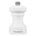 Cole&Mason - Moedor de sal grosso HOXTON 10,4 cm faia/branco brilhante