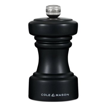 Cole&Mason - Moedor de sal grosso HOXTON 10,4 cm faia/mate preto