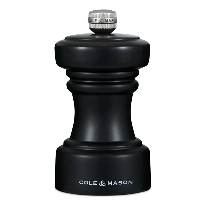 Cole&Mason - Moedor de sal grosso HOXTON 10,4 cm faia/mate preto