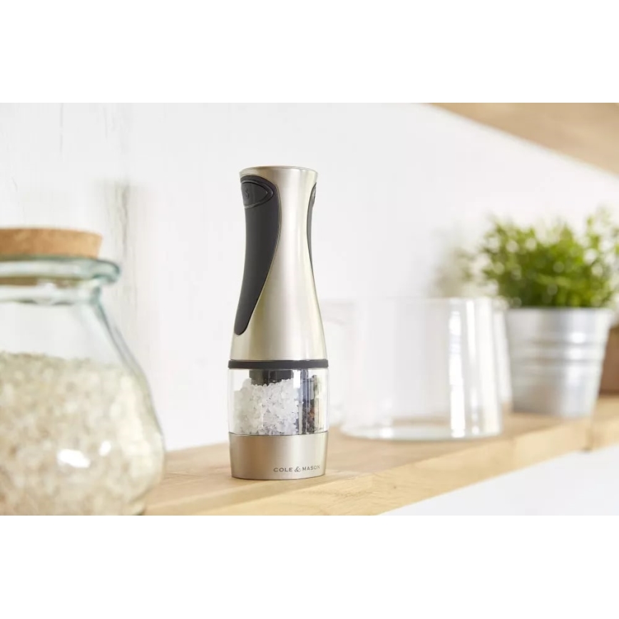 Cole&Mason - Moedor elétrico de especiarias 2em1 KEW 6xAAA 21 cm