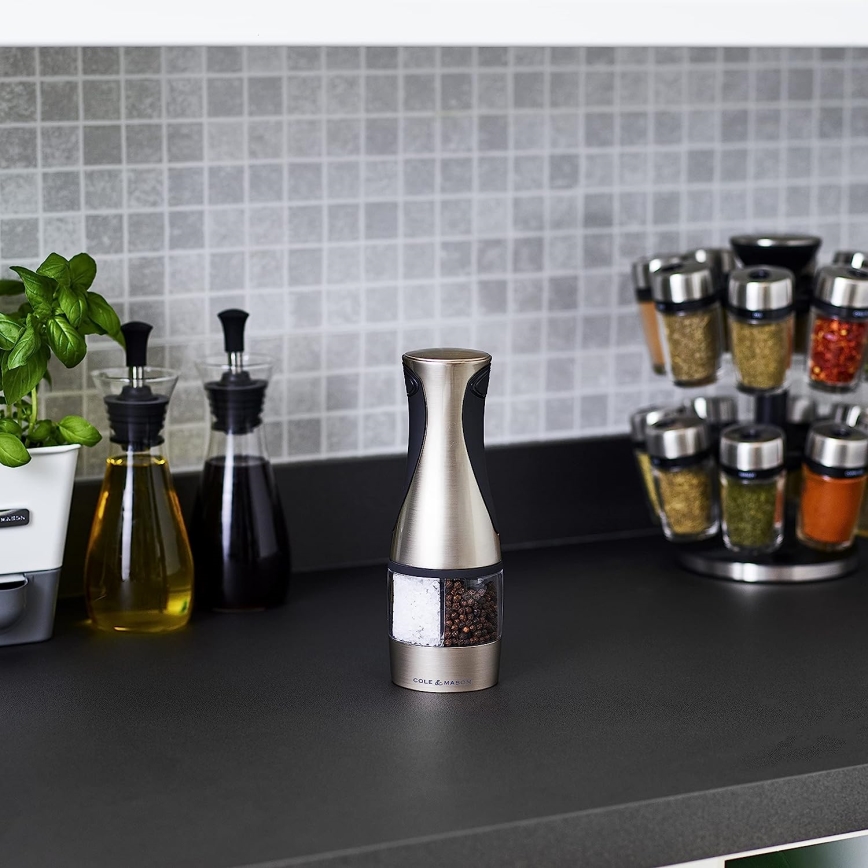 Cole&Mason - Moedor elétrico de especiarias 2em1 KEW 6xAAA 21 cm