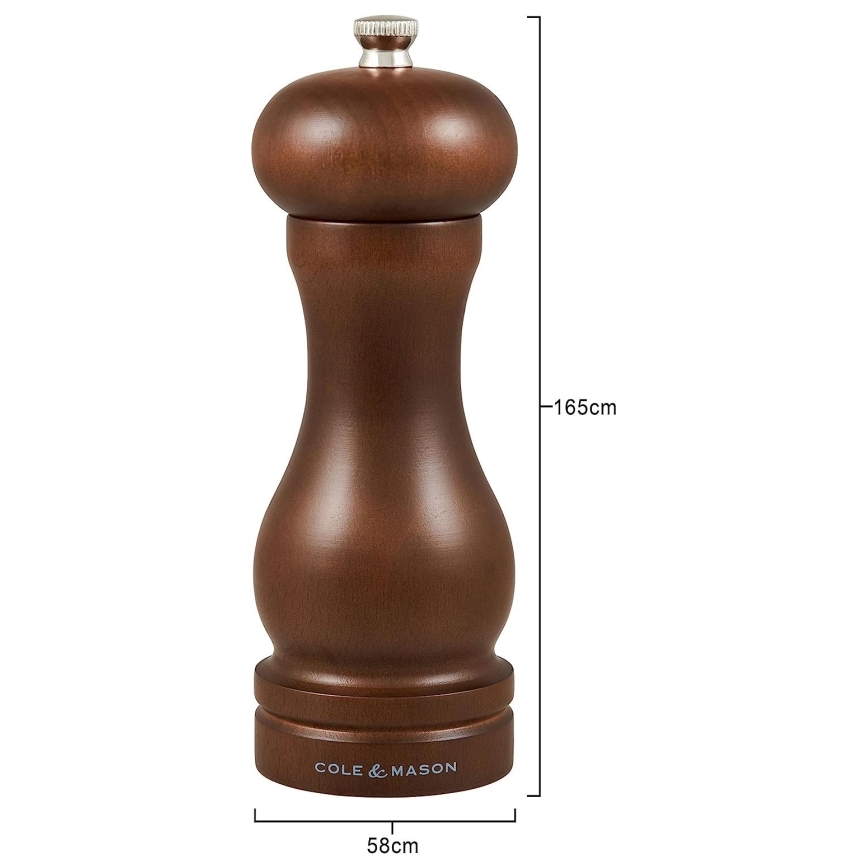 Cole&Mason - Moedor de pimenta CAPSTAN FOREST em faia 16,5 cm