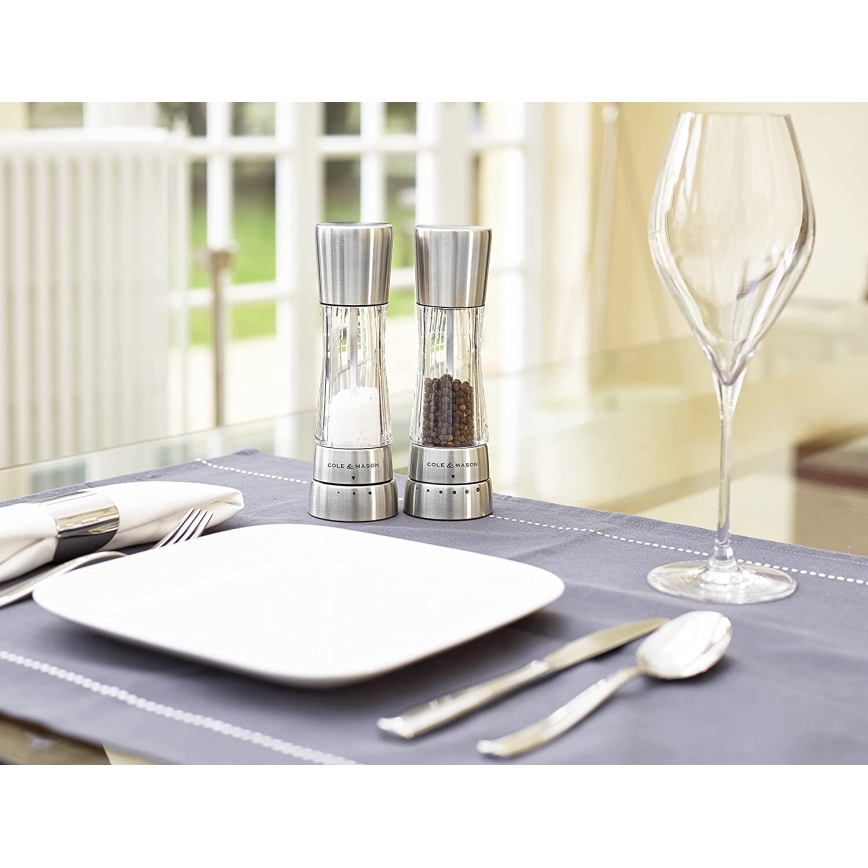 Cole&Mason - Moedor de pimenta DERWENT 19 cm cromo brilhante
