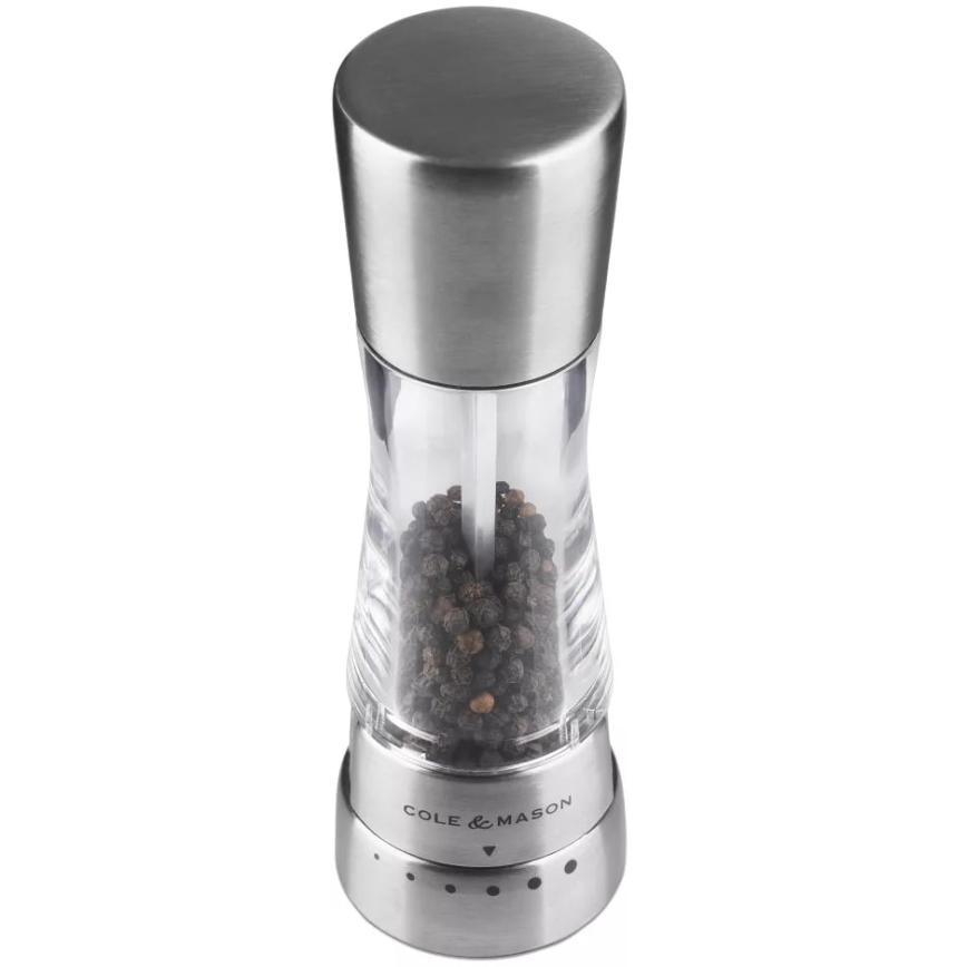 Cole&Mason - Moedor de pimenta DERWENT 19 cm cromo brilhante