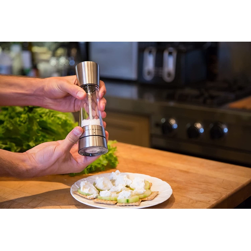 Cole&Mason - Moinho de sal DERWENT 19 cm cromo brilhante