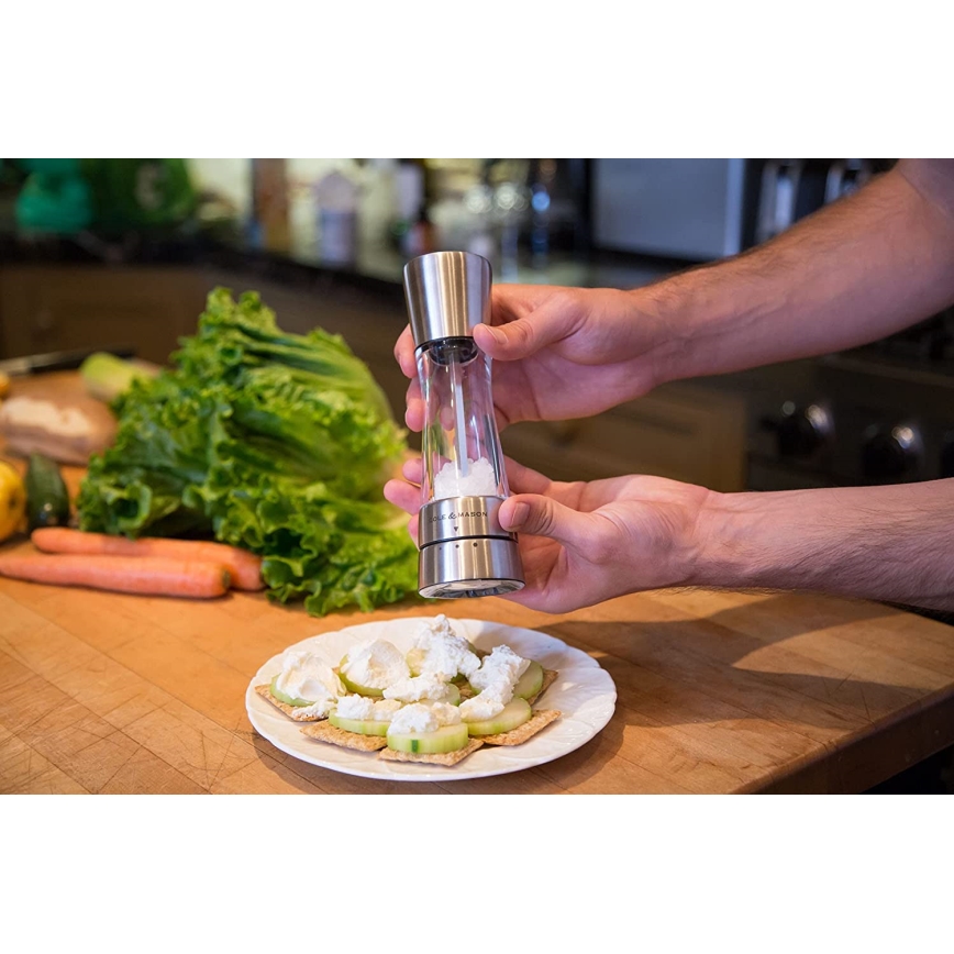 Cole&Mason - Moinho de sal DERWENT 19 cm cromo brilhante