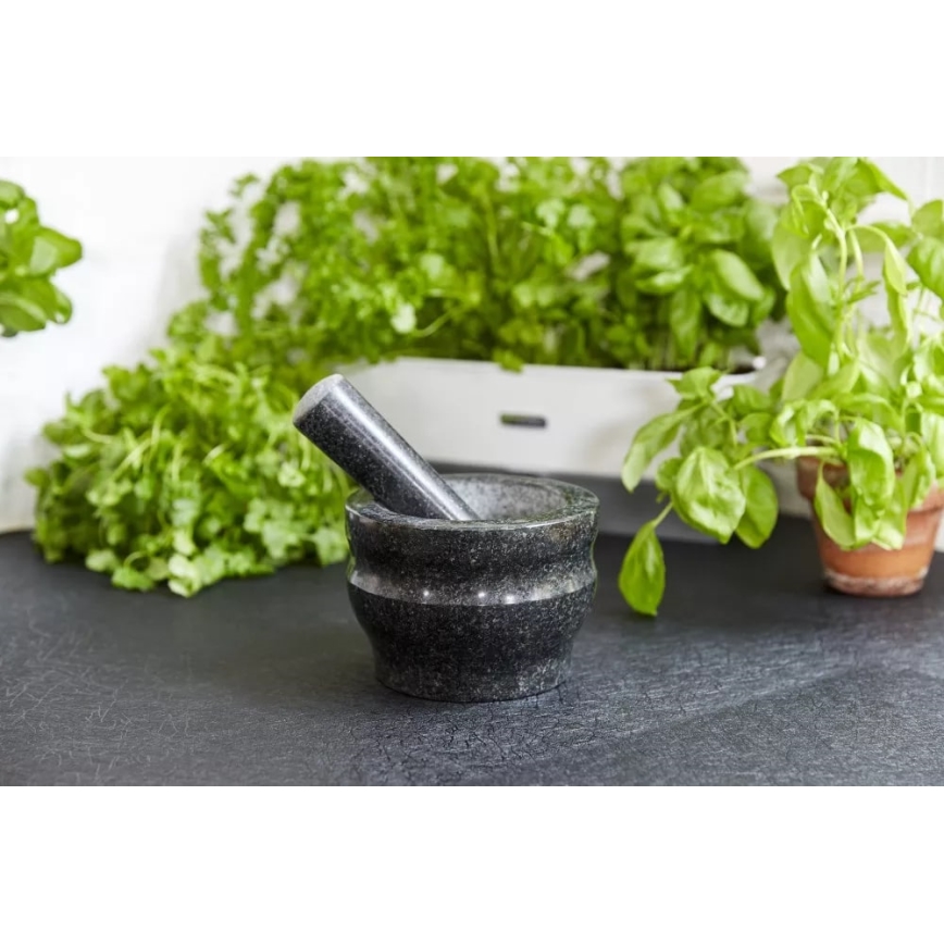 Cole&Mason - Almofariz de granito com pilão GRANITE diâmetro 18 cm granito/preto