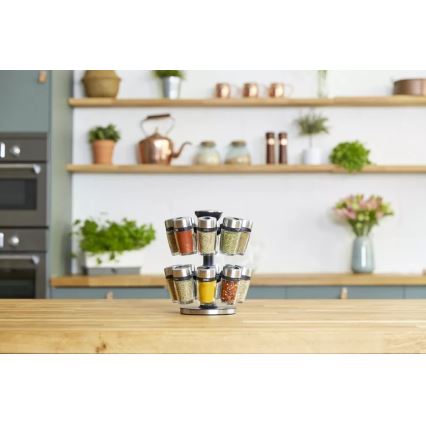 Cole&Mason - Suporte giratório para especiarias MASTER 17 peças