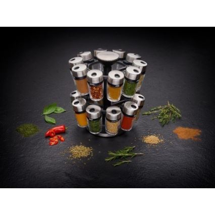 Cole&Mason - Suporte giratório para especiarias MASTER 21 peças