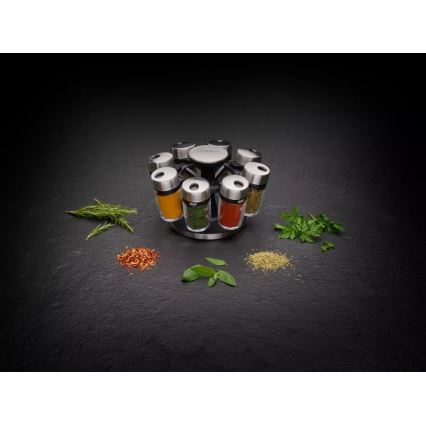 Cole&Mason - Suporte giratório para especiarias MASTER 9 peças