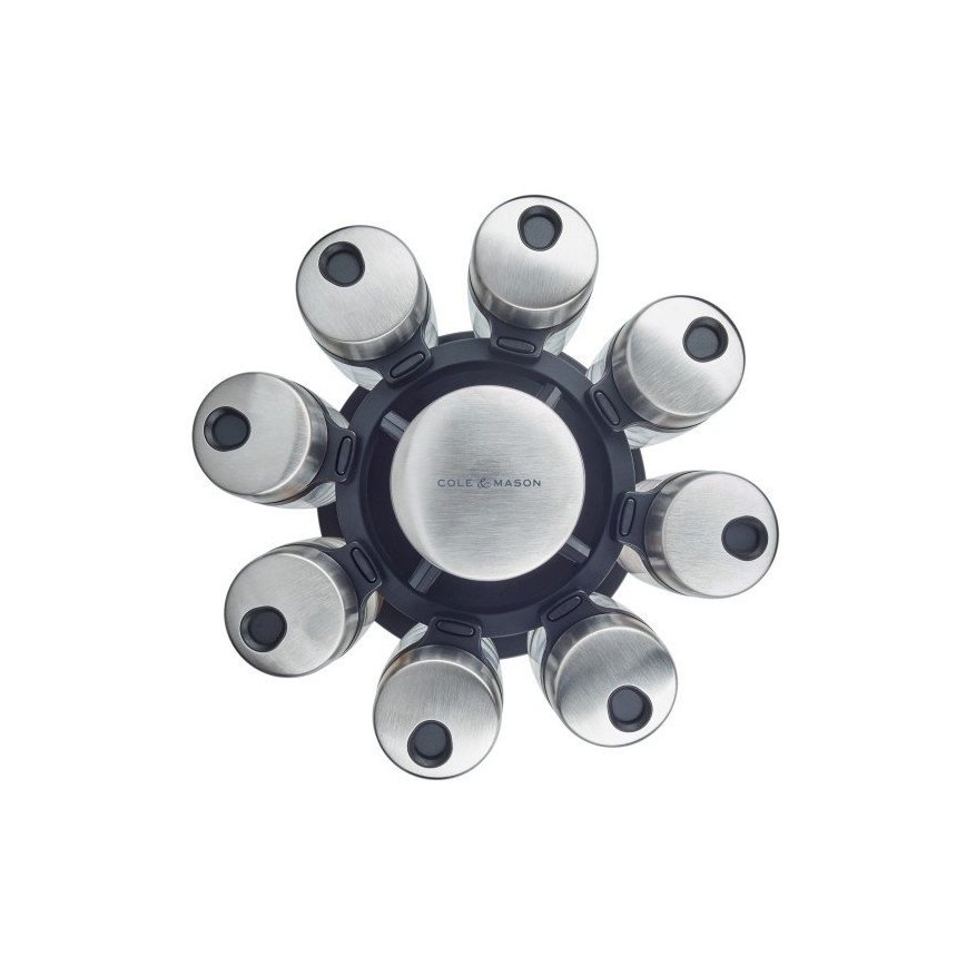 Cole&Mason - Suporte giratório para especiarias MASTER 9 peças