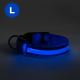 Coleira de cão LED recarregável 45-52 cm 1xCR2032/5V/40 mAh azul