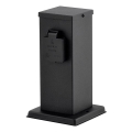 Coluna de tomada exterior 2x SCHUKO 230V antracite IP44