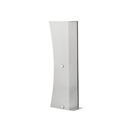 Coluna de tomadas para exterior 2x SCHUKO 230 V IP44, cromo mate
