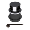 Coluna de tomadas para um tampo de mesa 4x230V
