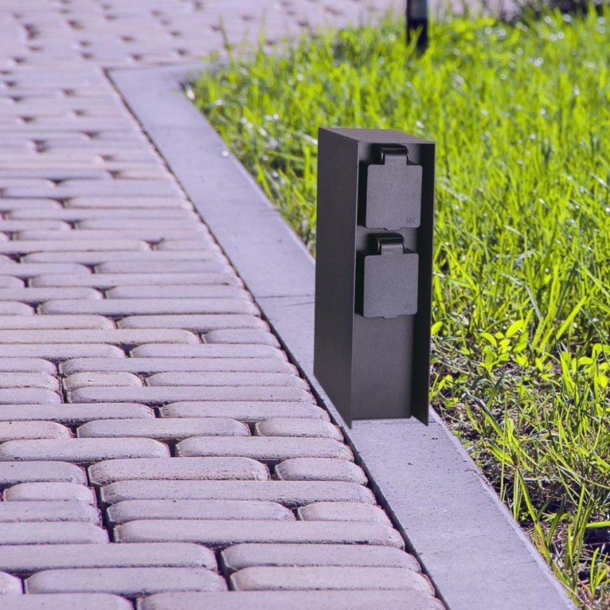 Coluna exterior com tomada 2Z 230V IP44