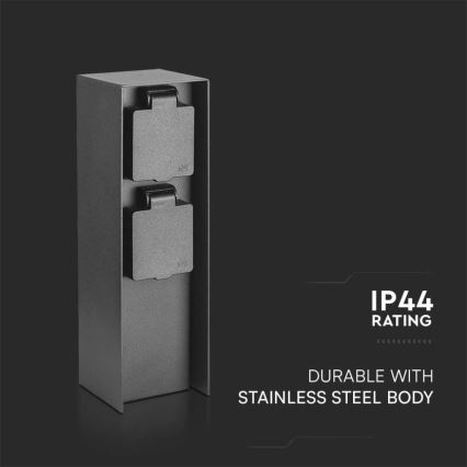 Coluna exterior com tomada 2Z 230V IP44