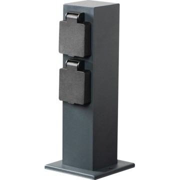 Coluna exterior com tomada NASTO 2Z Type E 230V IP44 antracite