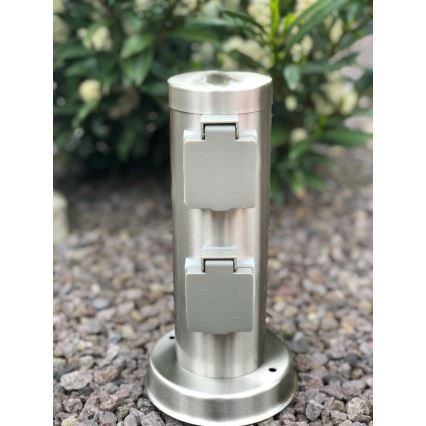 Coluna exterior com tomada SYDNEY 4Z SCHUKO 230V IP44