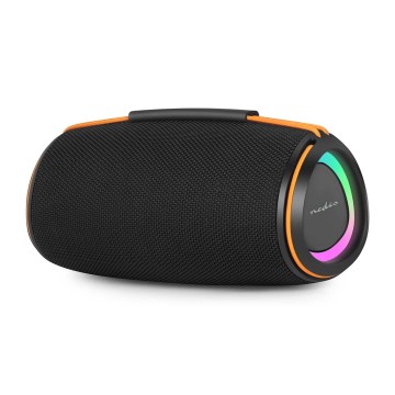Coluna LED recarregável 60W/2000 mAh IPX4 preta