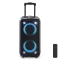 Coluna recarregável LED RGB 240W/4000 mAh com controlo remoto