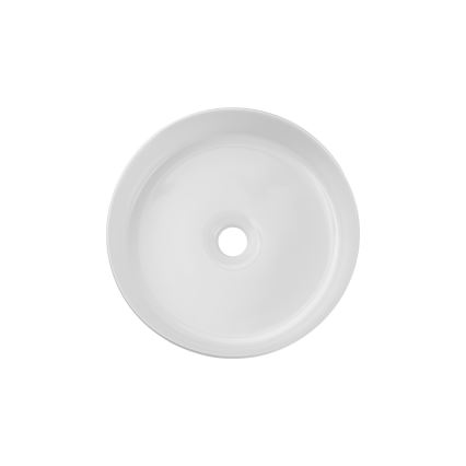 COMAD BEYOND 2 BRANCO (E-6565) - Lavatório de bancada BEYOND diâmetro 36 cm cerâmica/branco brilhante