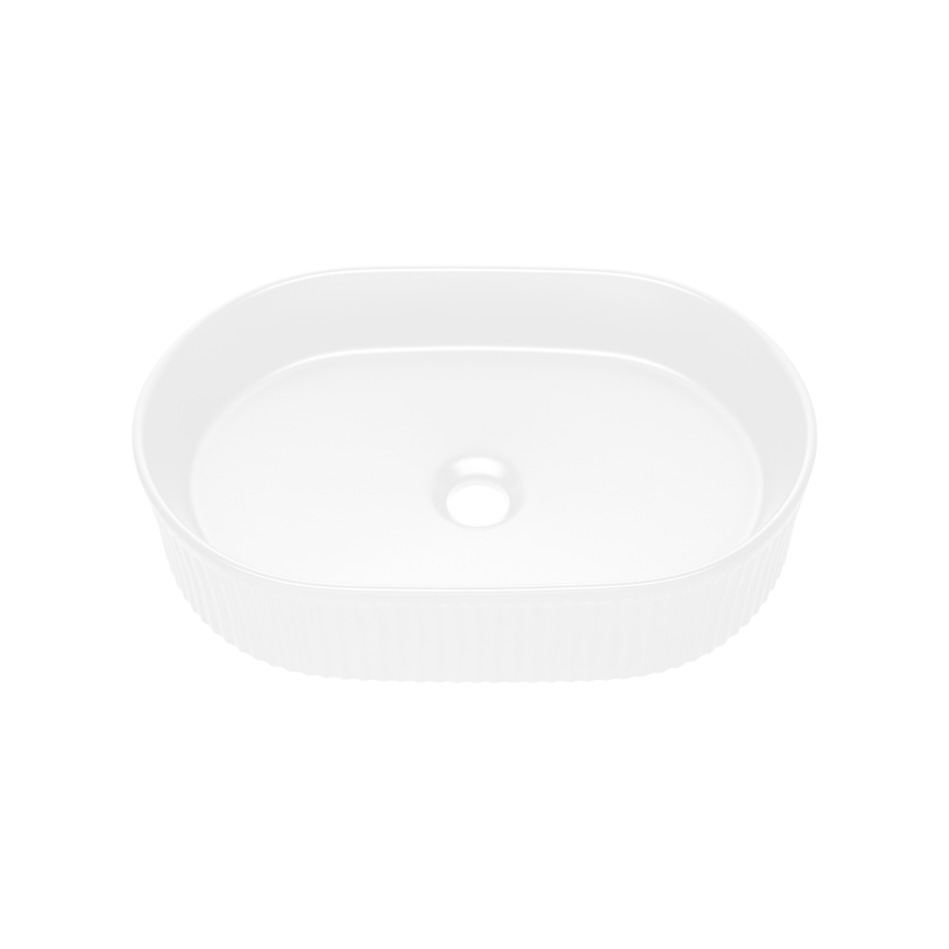 COMAD BEYOND 5 WHITE (E-6564) - Lavatório de encostar BEYOND 48x32,5 cm cerâmica/branco mate