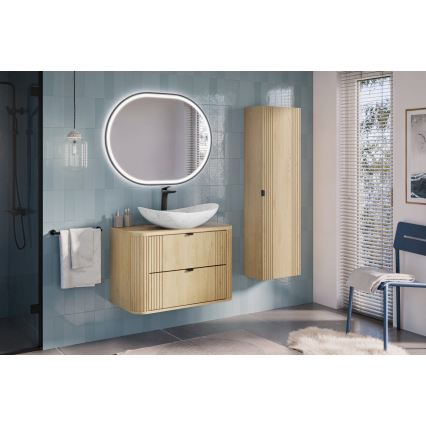 COMAD OVALIA CREMONA 82-80-46-2S - Móvel de lavatório OVALIA 52x80 cm carvalho cremona