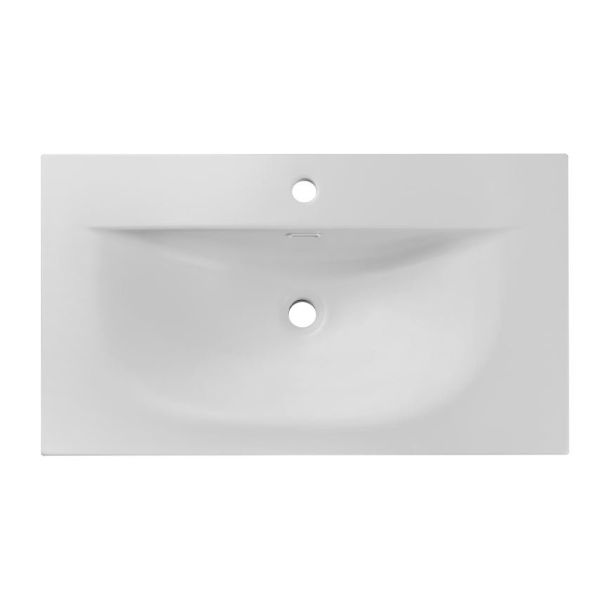 COMAD SKY 1 80 DP MATT WHITE - Lavatório encastrado SKY 46x81 cm branco mate