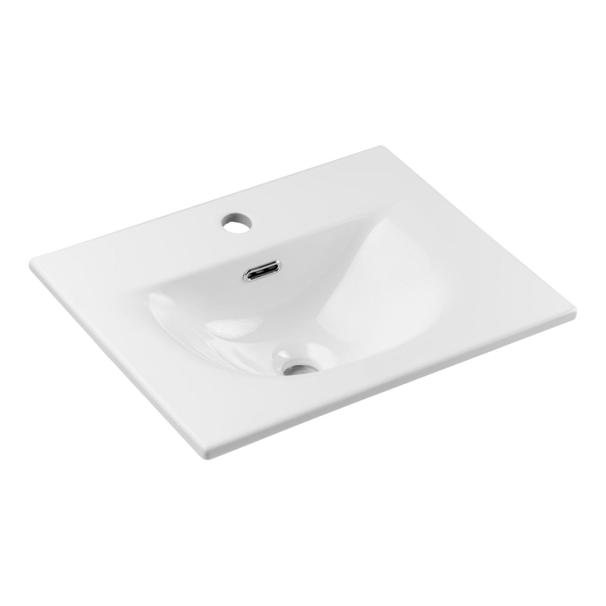 COMAD SKY 3 50CM ( E-8099-3-50 ) - Lavatório embutido SKY 51x40 cm cerâmica/branco brilhante