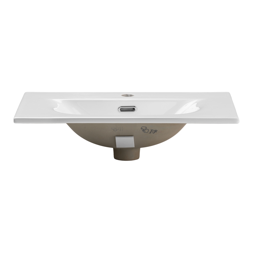 COMAD SKY 3 60CM DP ( E-8099-3-60 ) - Lavatório embutido SKY 61x40 cm cerâmica/branco mate