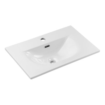 COMAD SKY 3 60CM DP ( E-8099-3-60 ) - Lavatório embutido SKY 61x40 cm cerâmica/branco mate