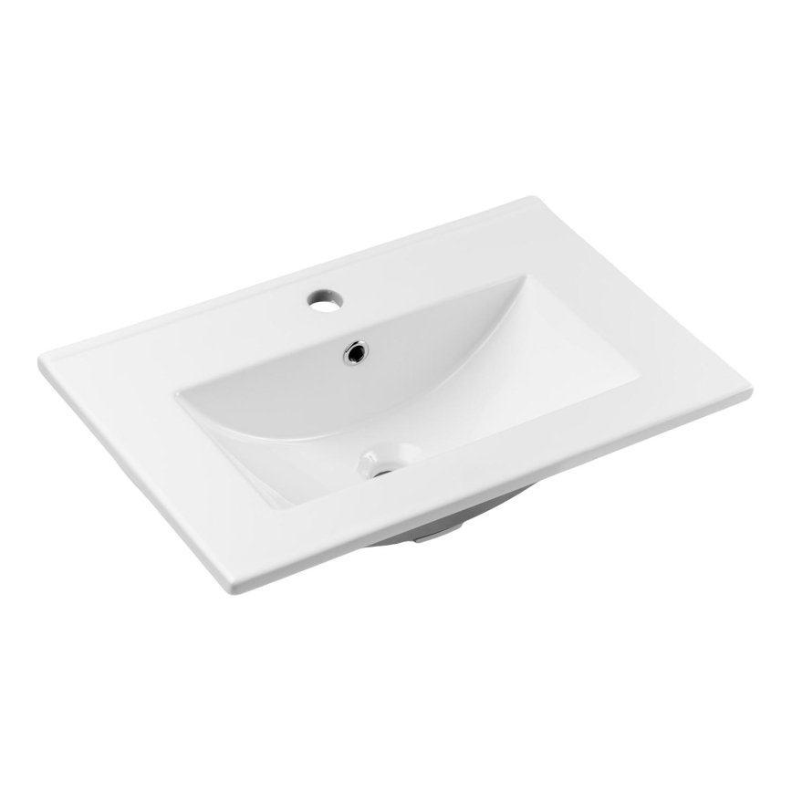 COMAD UM-2060RB DANCE 60-DP - Lavatório embutido DANCE 62x40 cm cerâmica/branco fosco