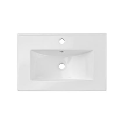 COMAD UM-2060RB DANCE 60 - Lavatório embutido DANCE 62x40 cm cerâmica/branco brilhante