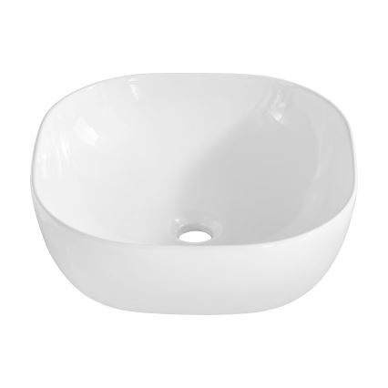 COMAD UM-6252 SMILE 40 DP - Lavatório de bancada SMILE 41x41 cm cerâmica/branco brilhante