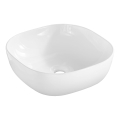COMAD UM-6252 SMILE 40 DP - Lavatório de bancada SMILE 41x41 cm cerâmica/branco brilhante