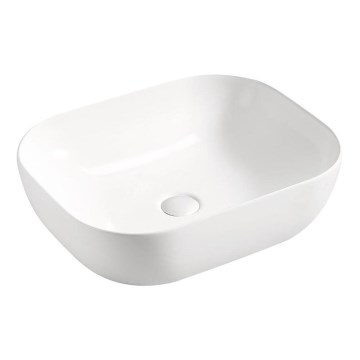 COMAD UM-6254 SMILE 50 DP - Lavatório de encostar SMILE 50x40 cm cerâmica/branco brilhante