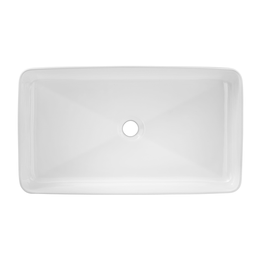 COMAD UM-6275 SLIM 60 BRANCO DP - Lavatório de encostar SLIM 61x34 cm cerâmica/branco brilhante