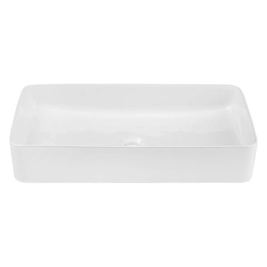 COMAD UM-6275 SLIM 60 BRANCO DP - Lavatório de encostar SLIM 61x34 cm cerâmica/branco brilhante